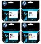 HP 711 tindikassetid must ja v&auml;rviline, T120/T520 tindiprinteritele
