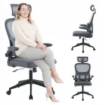 Ergonoomiline kontoritool ASTA, hall, hingava v&otilde;rktagak&uuml;ljega, p&ouml;&ouml;rlev