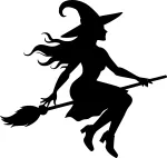 Auto kleeps &bdquo;Witch&ldquo;, 13 x 13,7 cm, taustata