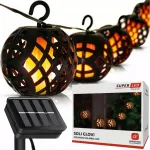 P&auml;ikesepatareidega LED-aiavalgustus 20x LED latern SuperLED