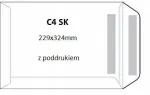 Valged &uuml;mbrikud C4, 229x324 mm, sisemise tr&uuml;kiga, 250 tk