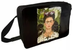 &Otilde;lakott Frida Kahlo autoportree, pojengi kaelakee ja kolibri motiiviga
