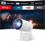 Kaasaskantav 4K projektor 1080P WiFi Bluetooth Android HIT akuga