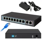 PoE v&otilde;rgul&uuml;liti, 8x 100 Mb/s PoE/PoE+, 2x RJ45, 96W, kaameratele