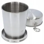 Kokkupandav metallist reisikruus, 250 ml