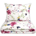 Voodipesukomplekt 160x200, 100% puuvill, 3-osaline, Flowers, valmistatud Poolas