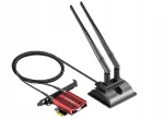 GLOTRENDS WiFi 7 traadita v&otilde;rgukaart 2m antenniga, Intel BE200NGW, Windows 11 24H2 jaoks