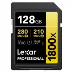 Lexar SDXC 128GB 1800x m&auml;lukaart UHS-II V60