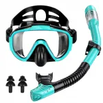 Snorgeldamiskomplekt mask 3D snorkkel koos DRY VALVE ventiiliga