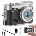 Miniat&uuml;&uuml;rne retro kaasaskantav digitaalne kaamera LED HD-ga
