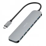 LOGILINK USB jagaja, 7 pesa, USB 3.2, 5 Gbps, 20W PD