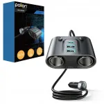 Autolaadija POLION 152W, USB-C, USB-A, 2 pesa, PD, QC