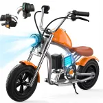 Laste elektriline mootorratas 320W, 5.2Ah, 3 kiirust, 13 km, muusika ja LED-valgustusega