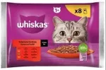 Kassitoit WHISKAS veiseliha, kana, lambaliha ja linnuliha, 8 x 85 g