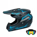 Motorratturi kiiver Cross Light Enduro prillidega, suurus S (53-54 cm)