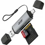 Acer SD/Micro SD kaardilugeja USB-C ja USB 3.0, 2in1, SDHC, SDXC, MicroSD