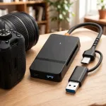 USB-A m&auml;lukaartide lugeja USB-C SD/TF/CF/MS, 5Gb/s andmeedastus