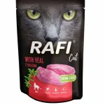 Rafi Cat m&auml;rg kassitoit vasikalihaga t&auml;iskasvanud kassidele, 10 x 100 g