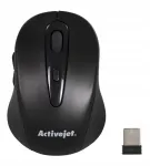 Juhtmevaba optiline hiir Activejet AMY-213, 1600 DPI, must, USB