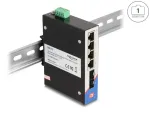 Delock 88015 t&ouml;&ouml;stuslik gigabit Ethernet l&uuml;liti, 4x RJ45, 2x SFP, DIN
