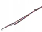 Koerarihm Nobby Paw, 10 mm, 2 m, pruun nailon, tugev karabiiniga