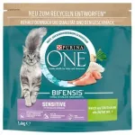 Kuiv kassitoit Purina One Sensitive kalkunilihaga, 1,4 kg