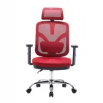 Kontoritool ANGEL jOkasta, ergonoomiline, punane, ratastel