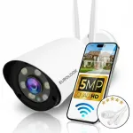 WIFI SONY 5MP v&auml;litingimuste IP-kaamera P2P, H265, ONVIF