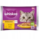WHISKAS Senior m&auml;rg kassitoit kalkuni ja kana želees, 4 x 85 g