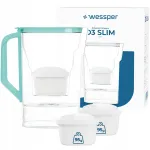 Veefiltrikann Wessper D3 SLIM 2,7 l k&uuml;lmikule + 3 filtrit