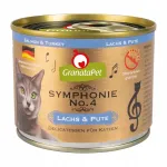 GranataPet Symphonie No.4 konserveeritud kassitoit l&otilde;he ja kalkunilihaga, 6 x 200 g