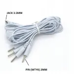 3,5 mm &uuml;henduskaabel 2 mm TENS geel-elektroodidele
