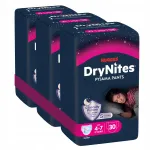 HUGGIES DryNites pidžama p&uuml;ksid t&uuml;drukutele, 4-7 a., 37-66 lbs, 3 x 10 tk