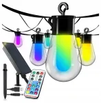 P&auml;ikese rippvalgusti, 6 m, RGB, 15 lambiga, kaugjuhtimispuldiga