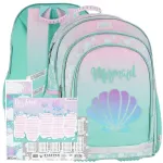 Kooliseljakott Shell Mermaid, pastelsed toonid, 1.&ndash;3. klassile
