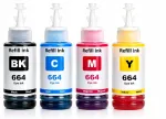 Epson L365, L382, L310, L110, L120, L130, L486, L3050, L3060 tindikassetid, 4 tk