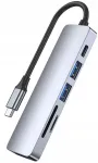 USB-C adapter HDMI, USB 3.0, SD kaardilugeja ja 60 W PD laadimisega