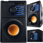 Puidust kaasaskantav raadio Bluetooth ja MP3 m&auml;ngijaga