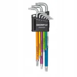 Torx T10&ndash;T50 pikad kuuskantv&otilde;tmed, 9 tk, v&auml;rvilised GEDORE