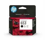 HP 653 must tindikassett, originaal, DeskJet Plus Ink Advantage 6000/6400