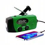 Raadiovastuv&otilde;tja FM/AM, powerbank ja 3 laadimisviisiga, sobib telkimiseks