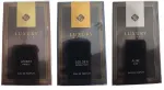 Meeste parf&uuml;&uuml;mvesi Luxury Elixir Mix Pure Golden Amber 100 ml, 3 tk