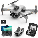 RC droon 4K HD kaameraga, kaitsetega ja 3 akuga