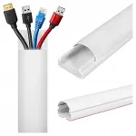 Iseliimuv PVC juhetekate peitmisside RTV 100 cm valge