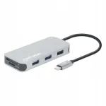 Manhattan USB-C 8-pesaga dokipeatus: HDMI, RJ45, 3x USB-A