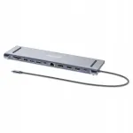 Manhattan dokkimisjaam 12-&uuml;hes, USB-C, 4K, USB-A, Ethernet, SD