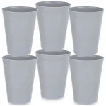 6 korduvkasutatavat plastikkruusi, 300 ml