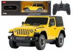 Juhtmevaba JEEP Wrangler JL Rubicon mudel, kollane, 1:24, Rastar