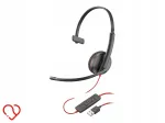Juhtmega k&otilde;rvaklapid PLANTRONICS Poly Blackwire 3210 USB-A-ga
