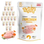 M&auml;rgtoit koertele TufTuf kanaliha ja porganditega, 20 x 500 g, purustatud